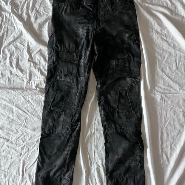 Python Pattern Detail Cargo Pants