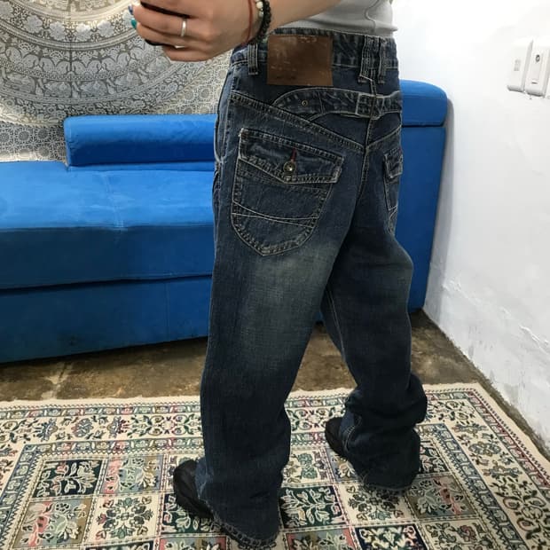 제페니즈 빈티지 신치백 데님팬츠 (Z1362)
