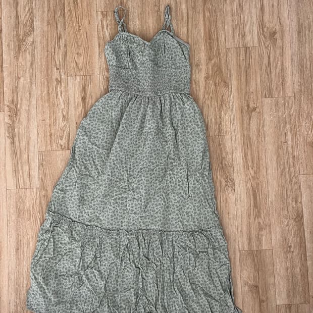 초록 꽃 원피스