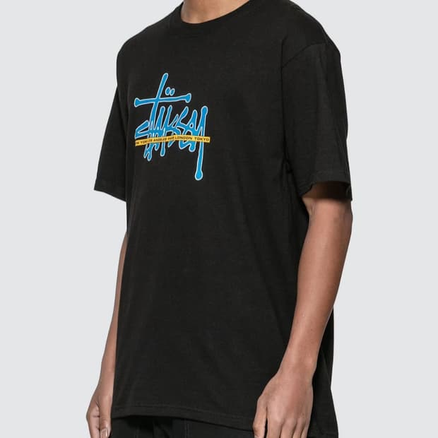 스투시 올드 로고 2XL 블랙 반팔티