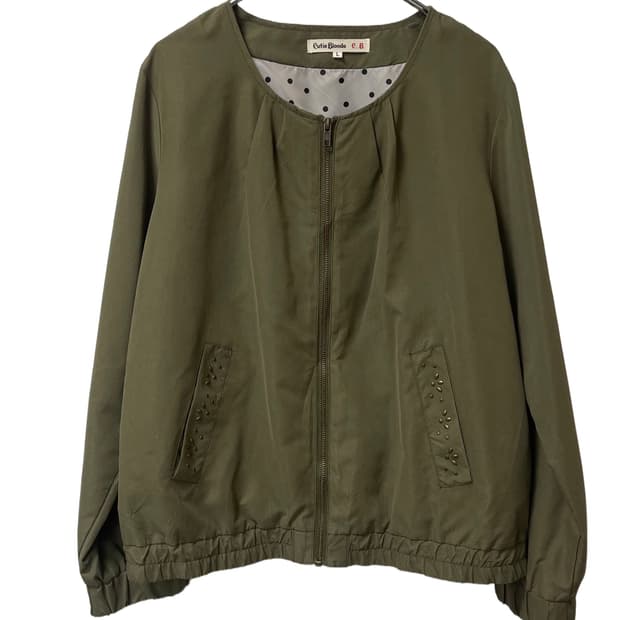 Stud Round Zip-up Blouson