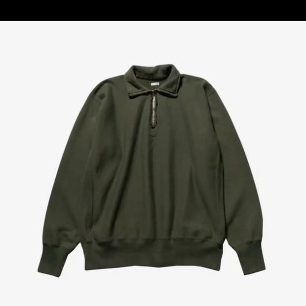 A.Presse Vintage Half Zip Sweatshirt