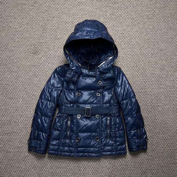 버버리 키즈 패딩 네이비 8Y