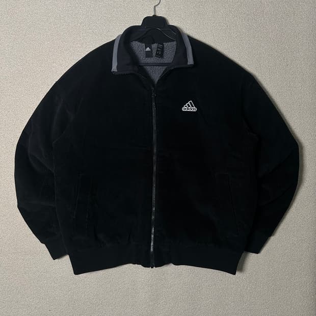 (L) 아디다스 코듀로이 블랙 점퍼