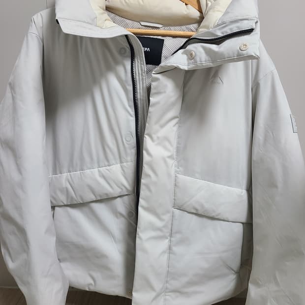 네파 에어그램 써모 유아인패딩 화이트 90