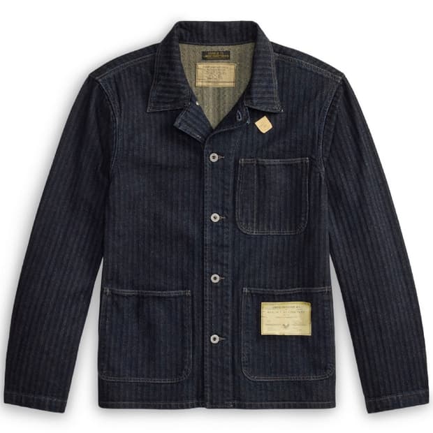 RRL 더블알엘 26SS 리미티드 에디션 인디고 헤링본 데님 필드 자켓 