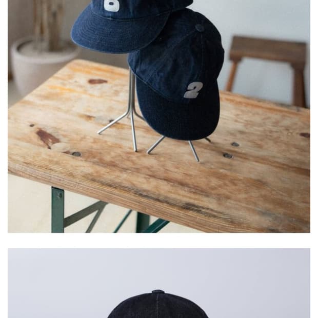 우드비(wouldbe) 데님 베이스볼 캡 (2)