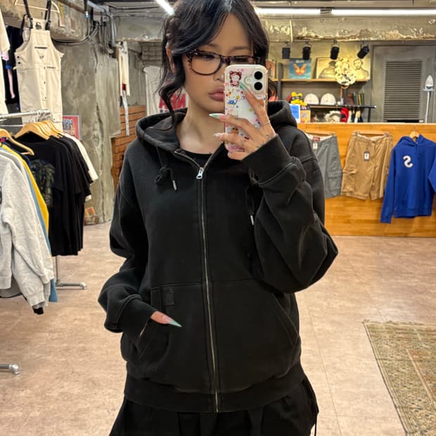 디키즈 블랙 후드집업 #csz4237