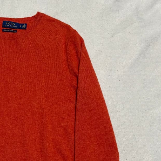 S 폴로랄프로렌 캐시미어 오렌지 니트