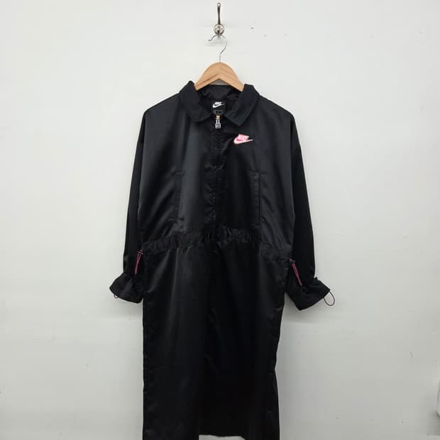 나이키 블랙 롱 바람막이 자켓 여성 XL