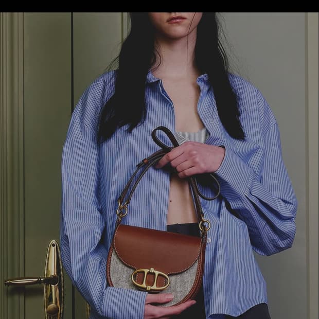 아떼 바네사 브루노 소가죽 캔버스 백