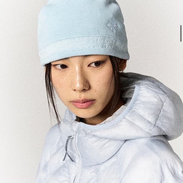 슬로우애시드 플리스 부쉬 비니