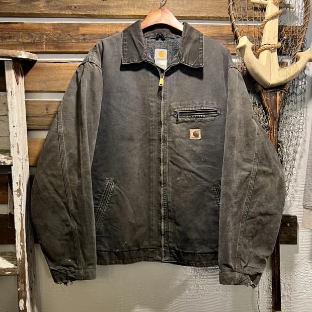 [XL]칼하트 USA Made J97 PTL 차콜 디트로이트 워크 자켓