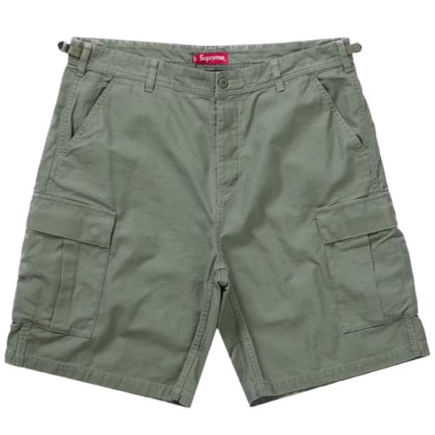 슈프림 카고 쇼츠 올리브