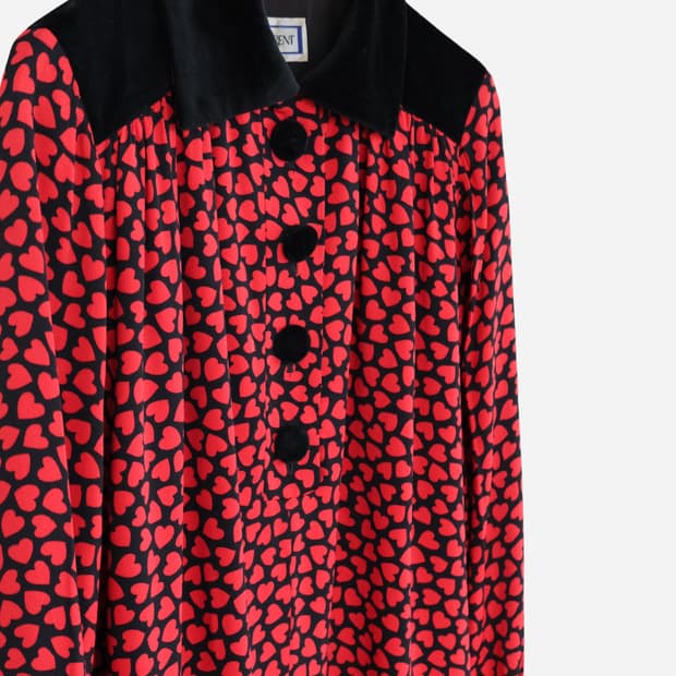 Yves Saint Laurent Heart Print Dress