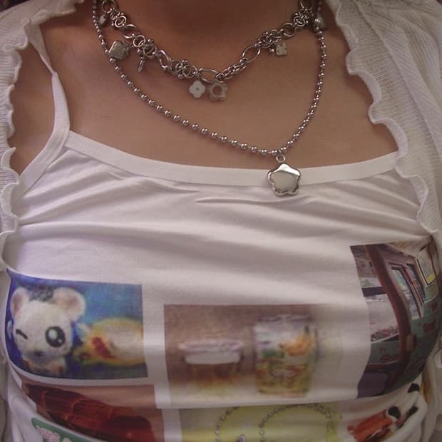다인리 WHITE FLOWER NECKLACE