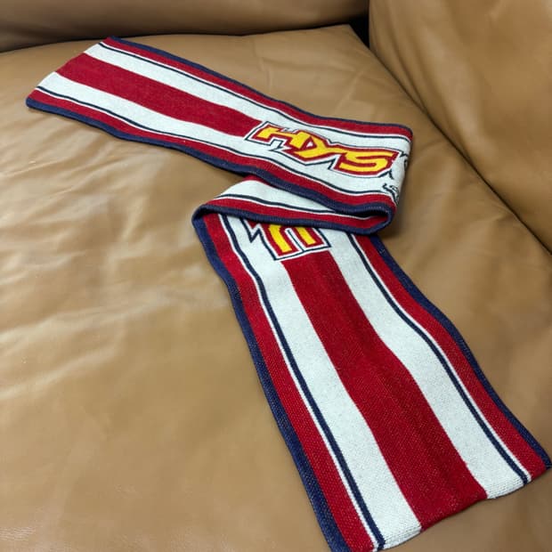 히스테릭글래머 머플러 목도리 걸 스트라이프 로고