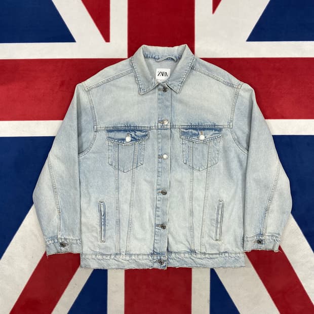 자라 오버핏 청자켓 실측 여성 55-77