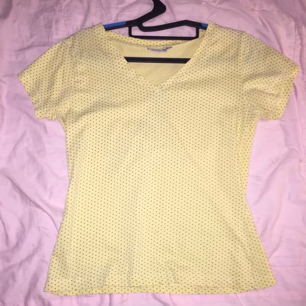 Japanese vintage 도트 반팔 티셔츠