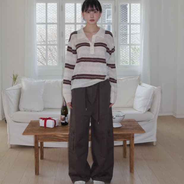 Yue) 모헤어 카라 니트*품절 제품*