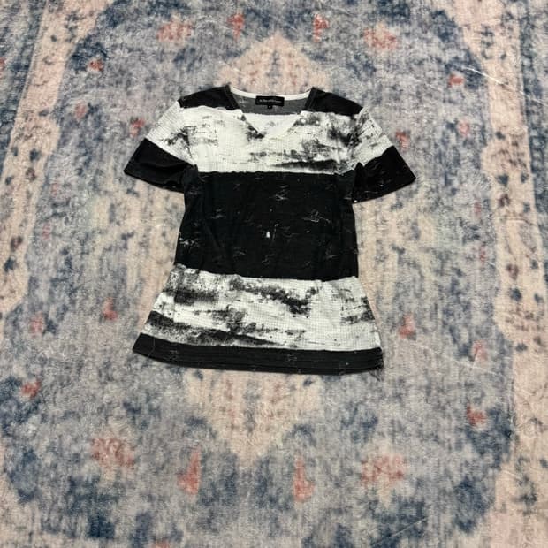 In the attic grunge distressed top