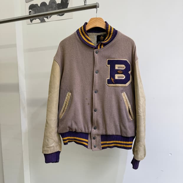 빈티지 GOLDEN BEAR (Made in USA) 바시티자켓