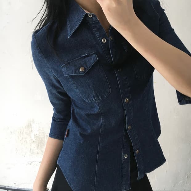 Burberry 버버리 블루라벨 우먼 데님 셔츠