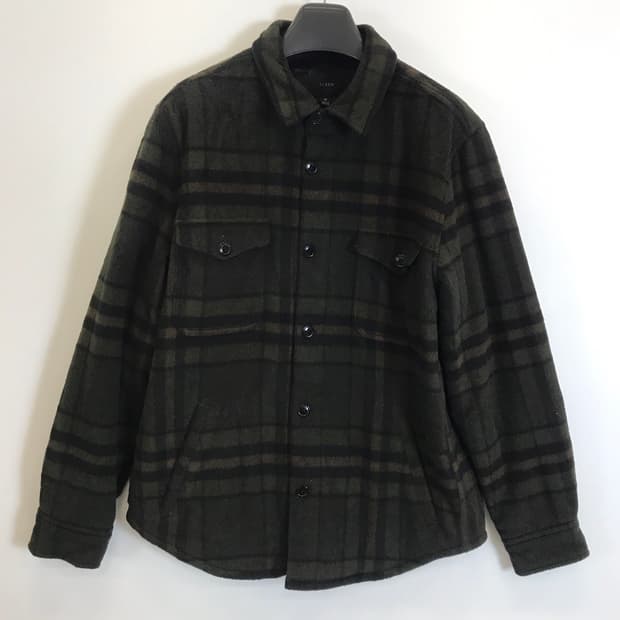 JCREW 제이크루 울플란넬 셔츠자켓 패딩안감 [M]