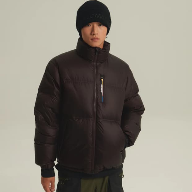 살로몬 컨투어 다운 자켓 패딩 초콜릿 컬러 (S)