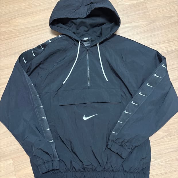 나이키 아노락 바람막이 블랙 L