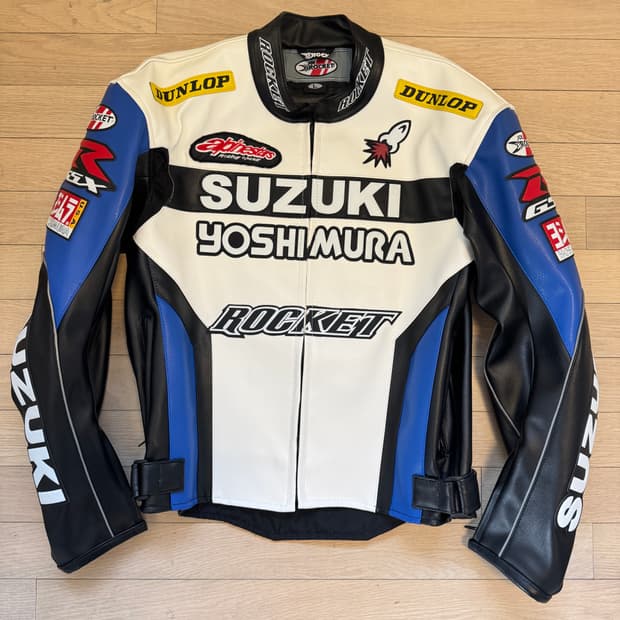 SUZUKI 스즈키 요시무라 바이크 레이싱 자켓 L