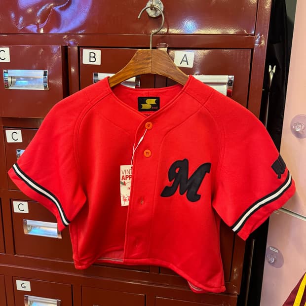 Vintage T-shirt SSK 여성 베이스볼 반소매
