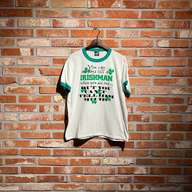 90s USA 빈티지 프룻 오브 더 룸 링거 티셔츠