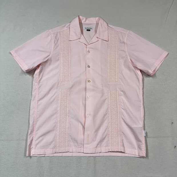 M) 디스이즈네버댓 구아야베라 쿠바 반팔 셔츠 핑크