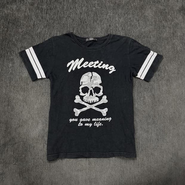 azul skull printing short sleeve