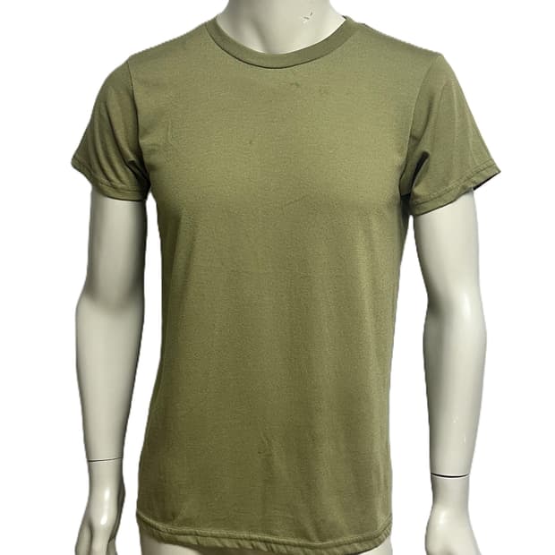 미군 카키색 라운드 반팔 티셔츠 (M) (21) (만원샵)