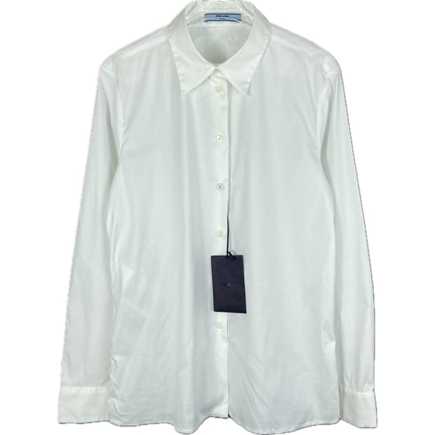 [38] 프라다 여성 포플린 코튼 셔츠 [새상품]