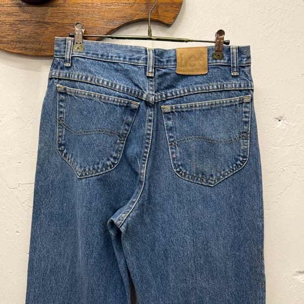 29.5) Lee Mid Blue Straight Denim pants 