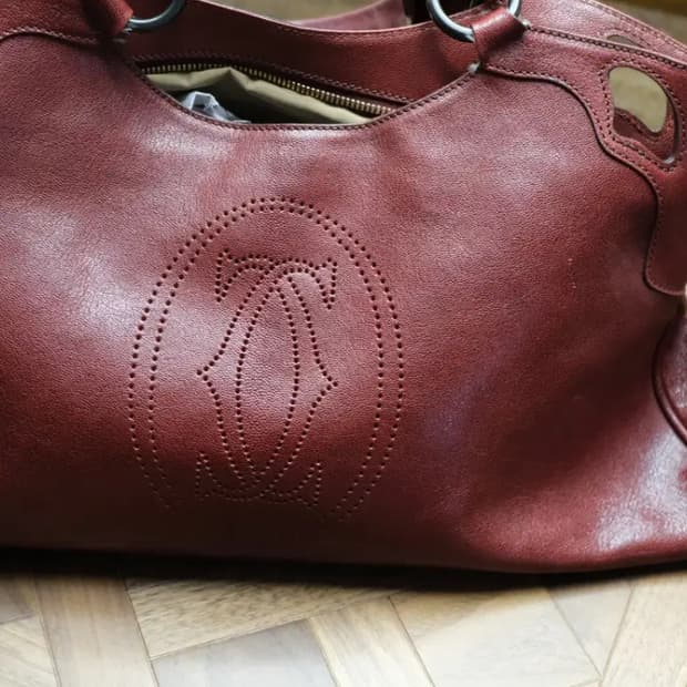 까르띠에 마르첼로 레드 토트백 가방