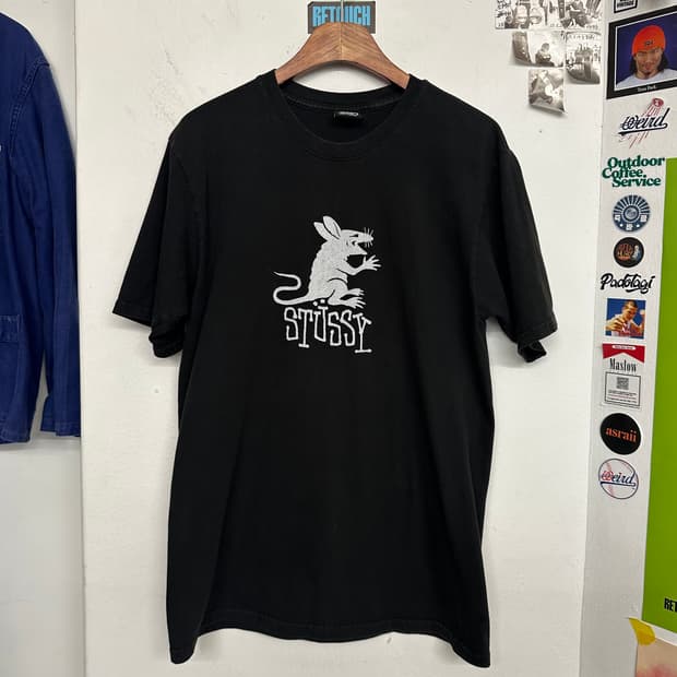 스투시 렛(rat) 피그먼트 다이드 티