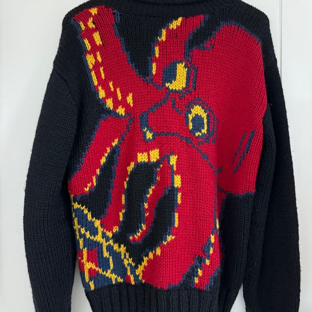 드라이본즈 코위챤 니트 집업