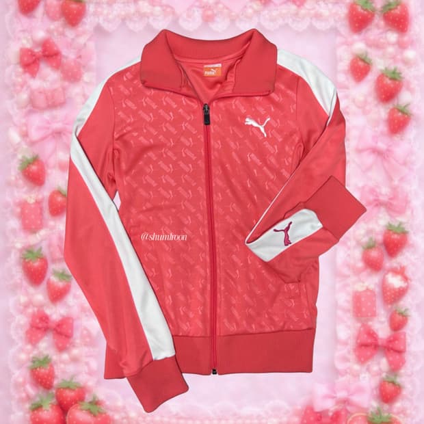 푸마 산딸기 트랙탑 져지