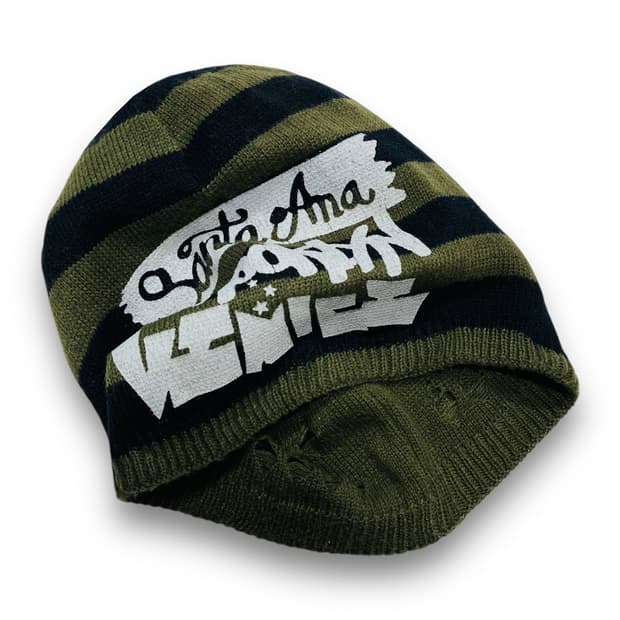 Tokyo y2k 리버시블 그런지 카키 비니