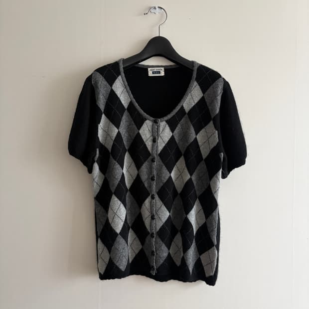 캐시미어 아가일 니트