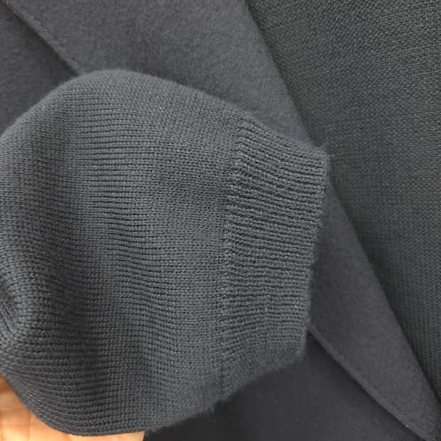 95 솔리드옴므 3버튼 모직 니트 블레이저 자켓