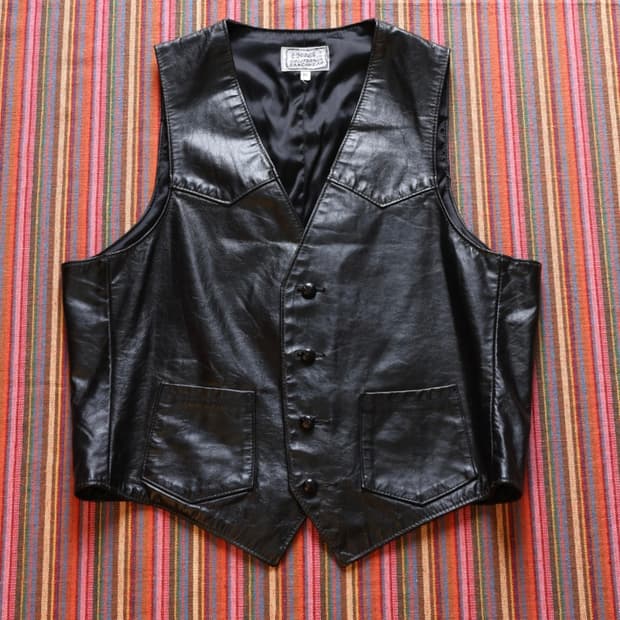 H bar c 에이치바씨 60s 웨스턴 cowhide 레더 베스트