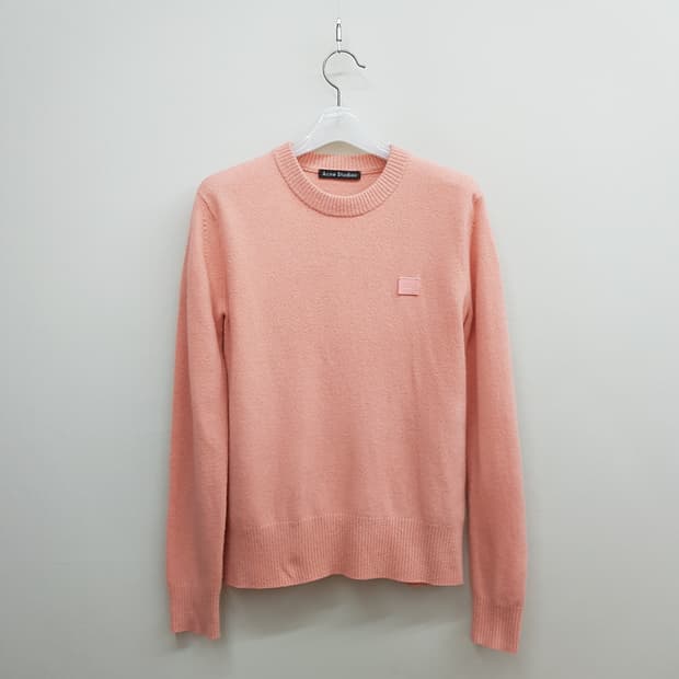 아크네 스튜디오 로고디테일 울 니트  xxs사이즈