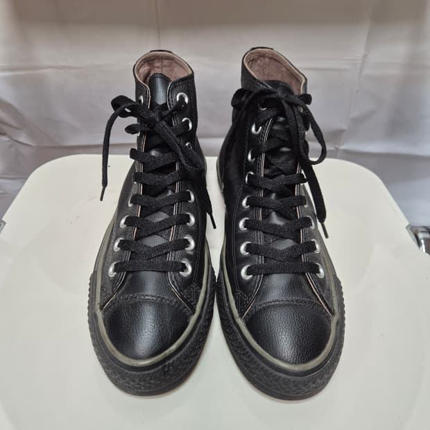 컨버스하이 레더블랙 270