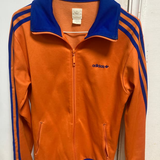 아디다스 오렌지 트랙자켓 져지