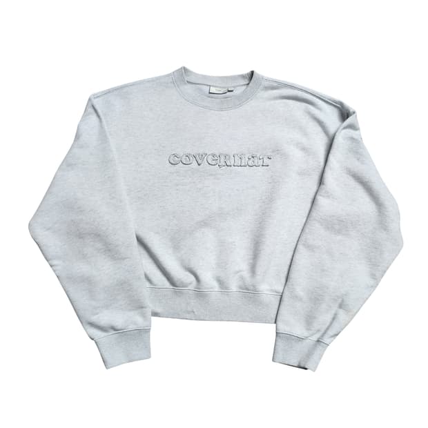 커버낫 크롭 맨투맨